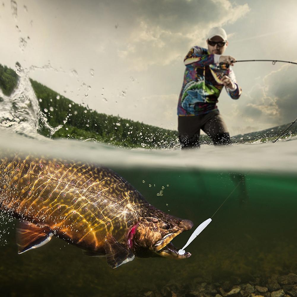 Ar36 3pcs T Tail Soft Worm Artificial Bait 140mm 17g Lures Fishing Tackle Accessorieslight White