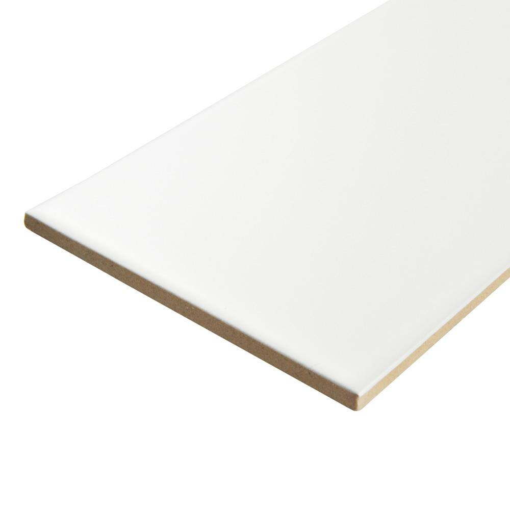 Merola Tile Projectos White 3-78 in. x 7-34 in. Ceramic Floor and Wall Tile (11.0 sq. ft.Case) FRC8PRNM