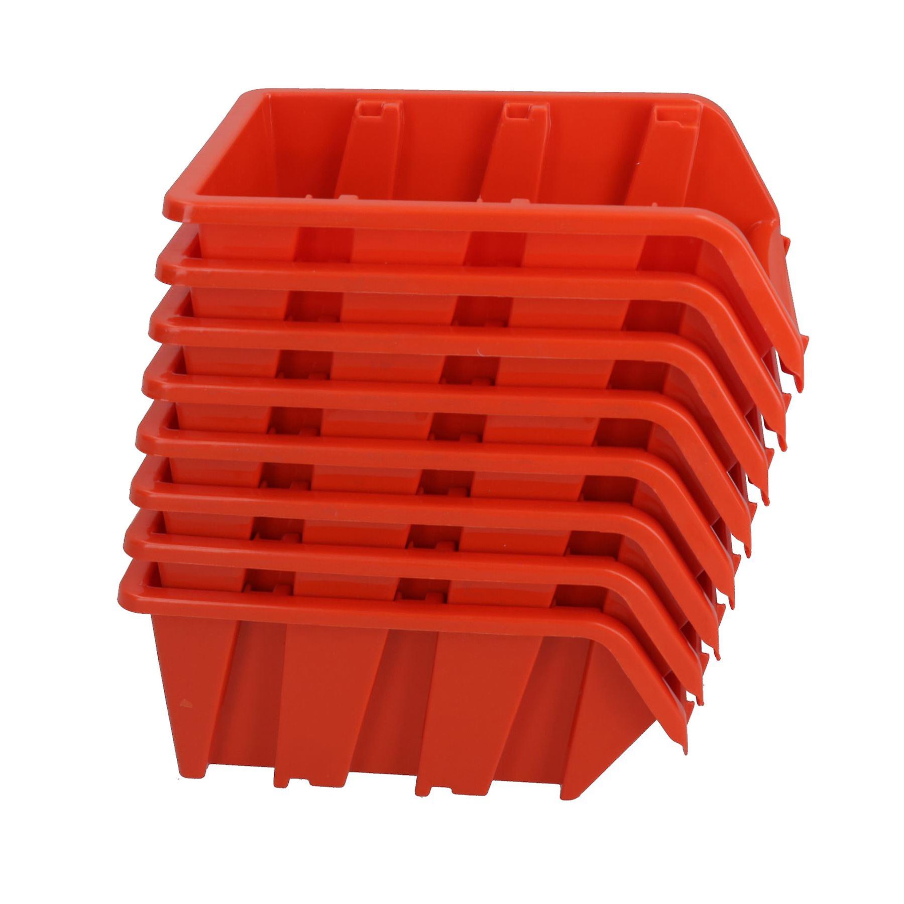 Stacking Bin Boxes Wall or Stack for Garage Workshop Storage 165 x 105 x 75 24pc