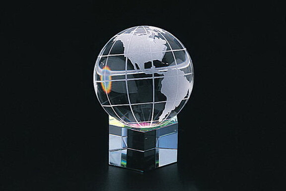 CHH 95331 60 mm Crystal Globe on Hex Base