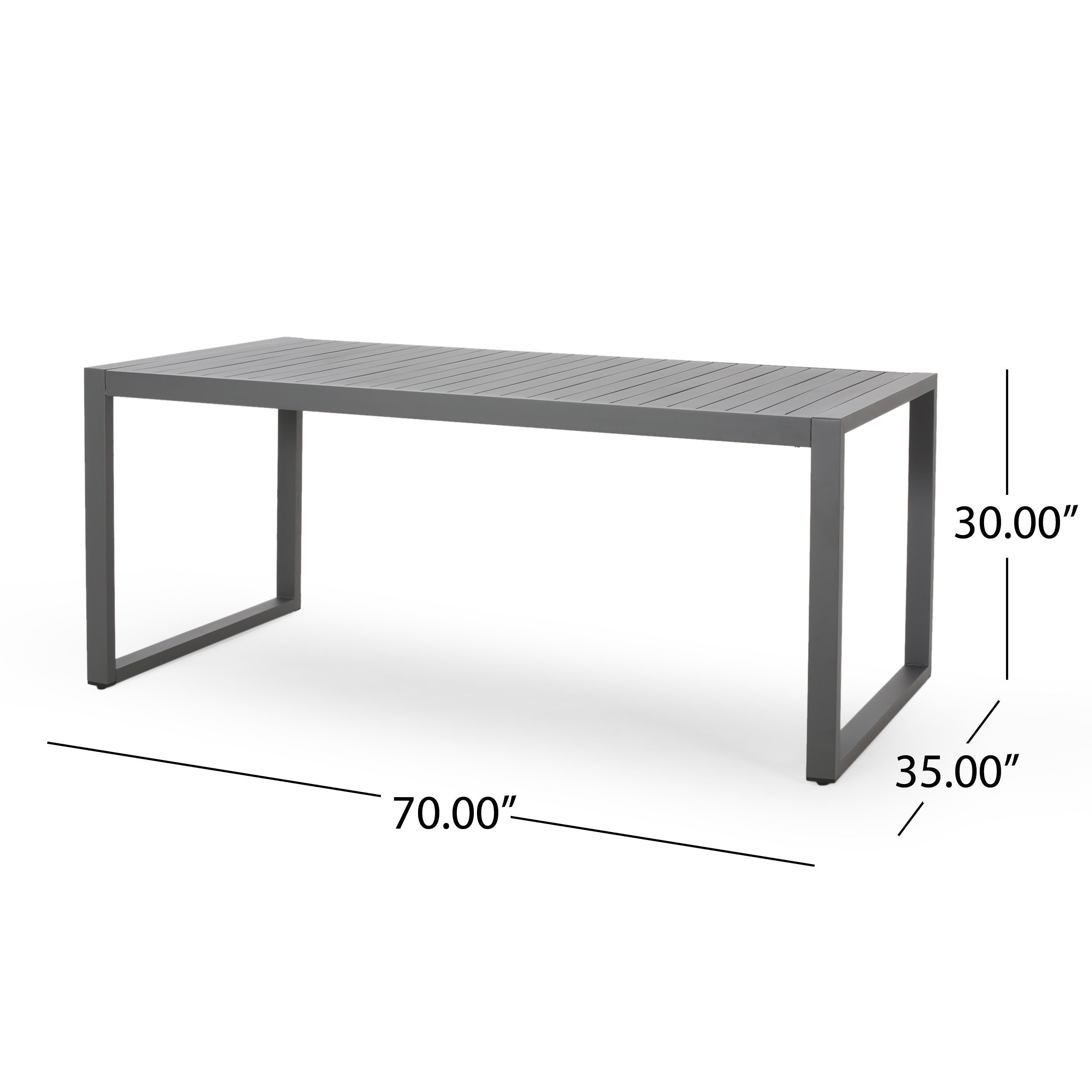 Fatiha 6 Seater Aluminum Dining Set