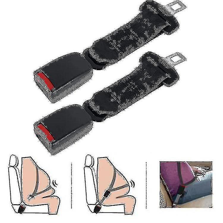 Seat Belts 2 Pack Universal Car Seat Belt Extender Adjustable Seat Belt Extension Strap 23cm -