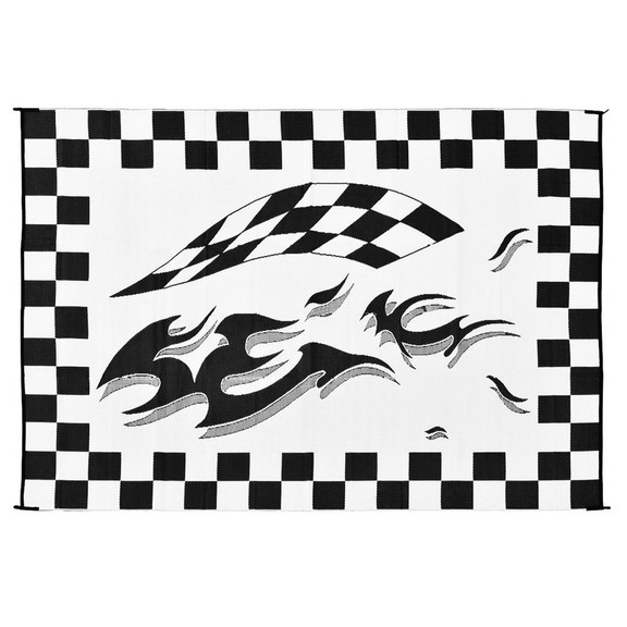 Stylish Camping HA1 Black Checkered Flag Reversibl...