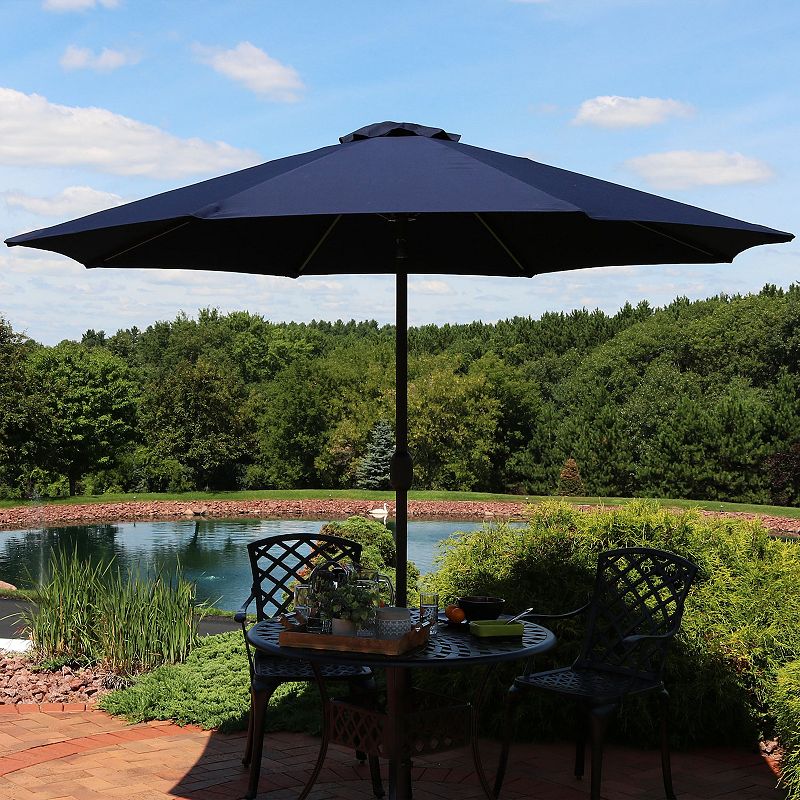 Sunnydaze 9' Sunbrella Patio Umbrella With Auto Tilt