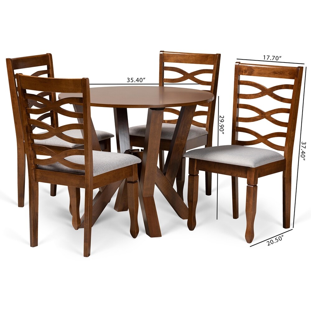 Ariane Modern and Contemporary 5 Piece Dining Set