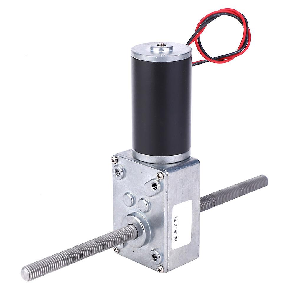 Motor Worm Gearbox High Torsion M8 Screw Double Shaft 2  Right-hand Thread Without Flangereduction Ratio 200