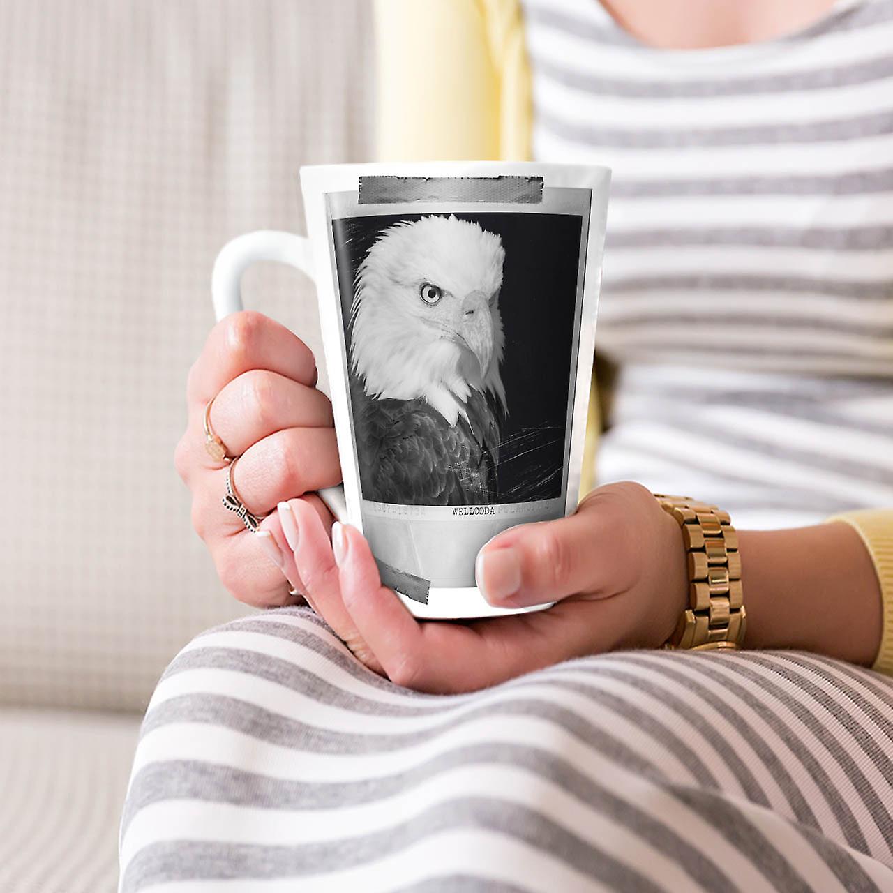 Bald Eagle NEW White Tea Coffee Ceramic Latte Mug 17 oz | Wellcoda