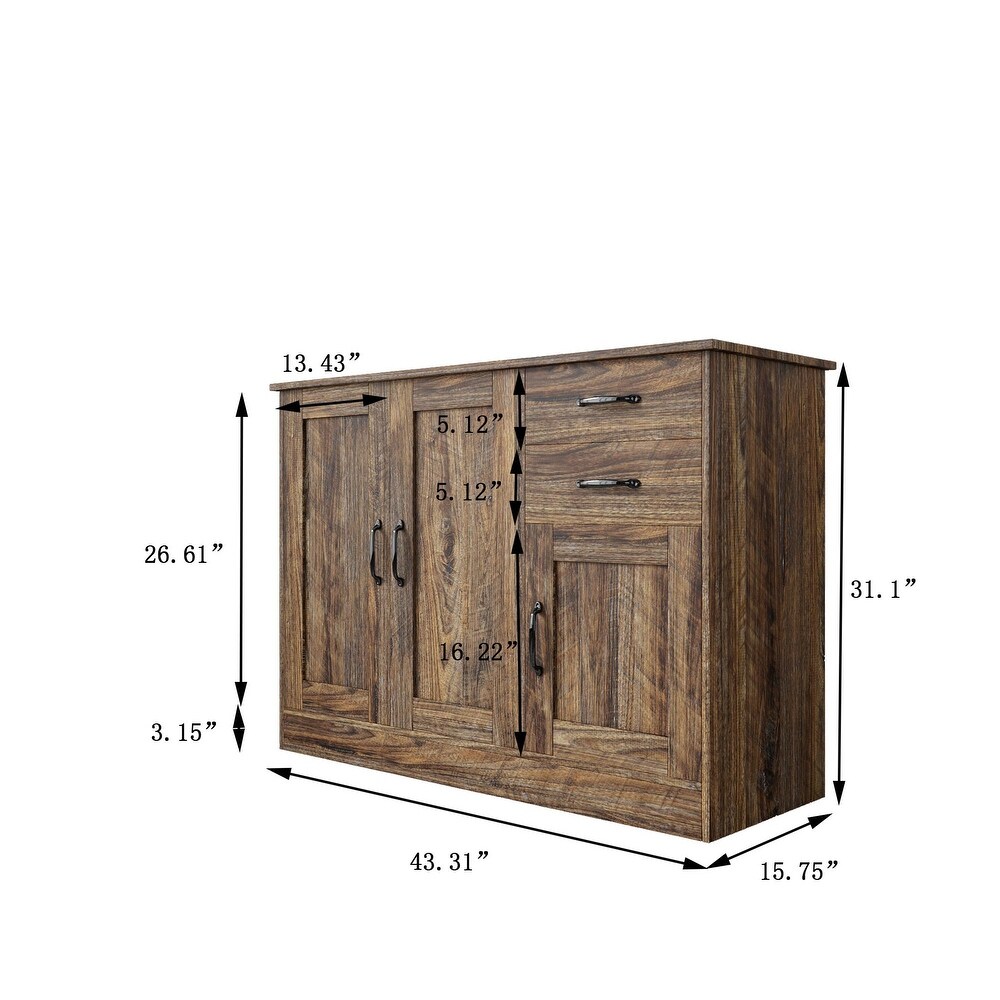 Wood Buffet Sideboard Entryway Storage Cabinet Console Table