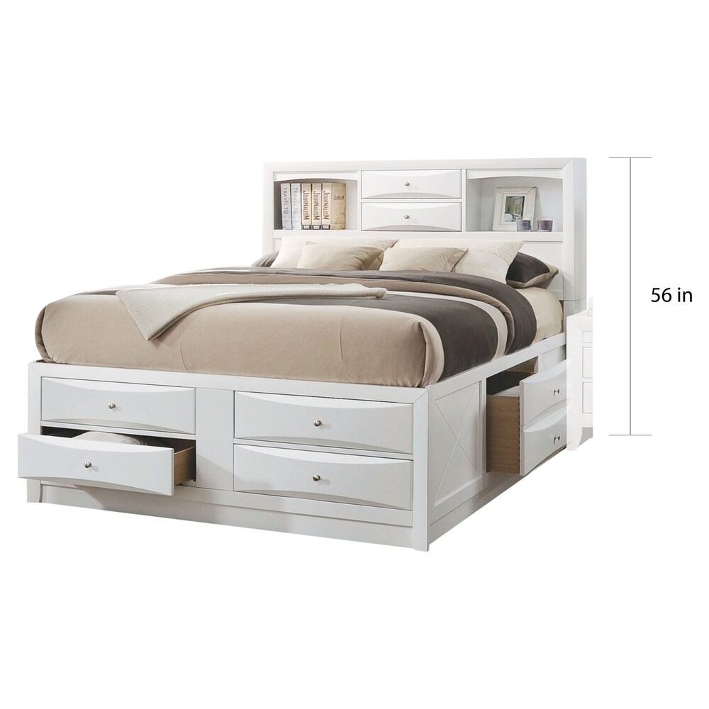 Acme Furniture Ireland White Finish Storage Bed