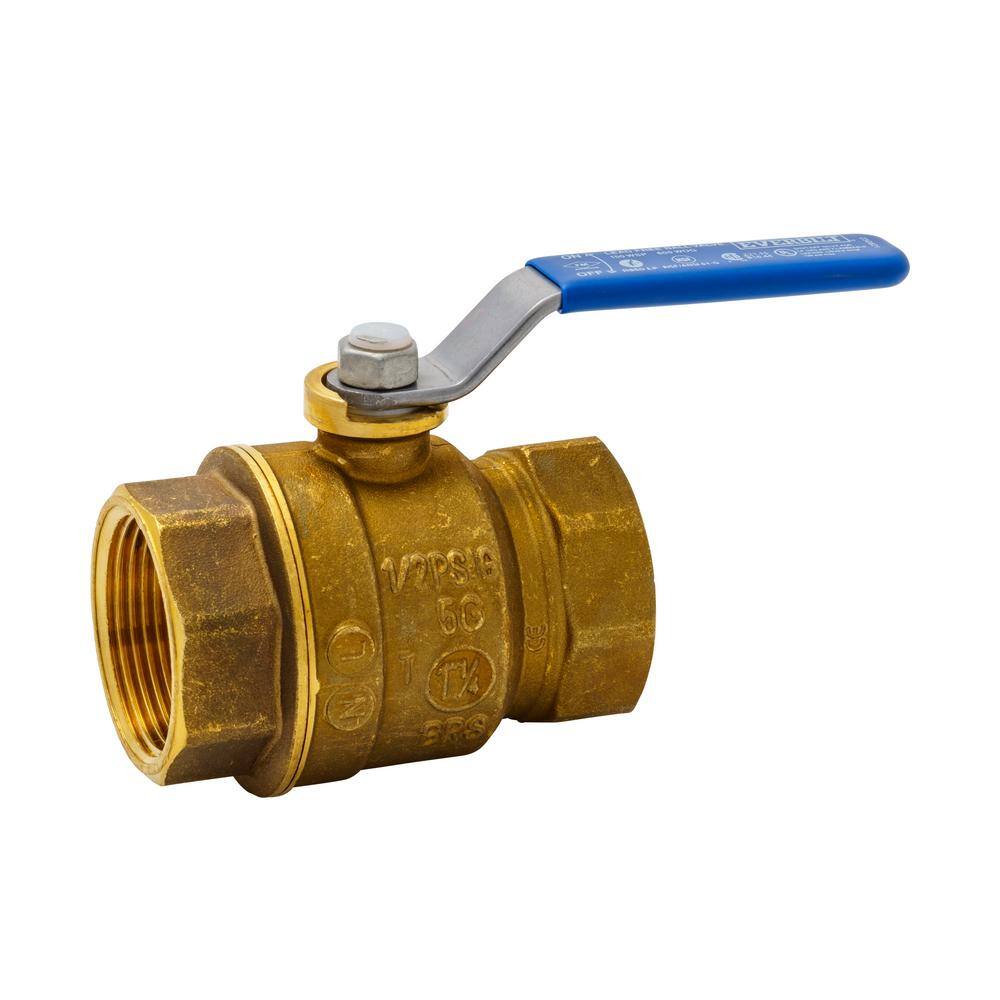 Everbilt 1-14 in. Brass FIP X FIP Ball Valve 107-406EB