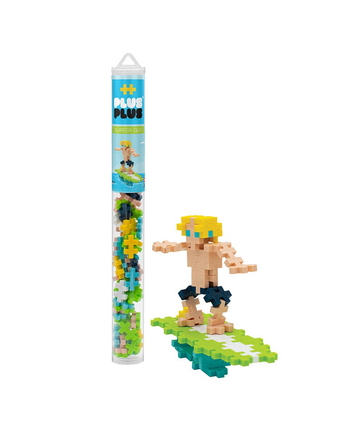 Plus-Plus Mini Building Toy In Tube Surfer Guy 70 Pieces