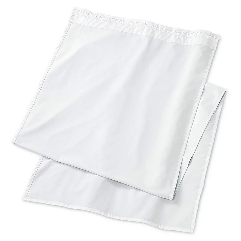 THD White Thermal 100% Blackout Rod Pocket Curtain Liner for Complete Darkness， Energy Efficiency， Privacy - Set of 2