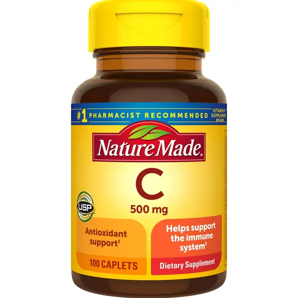 Nature Made 100-Count Vitamin C Dietary Supplement Caplets