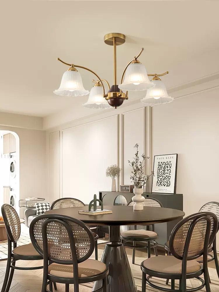 Flora Brass Chandelier