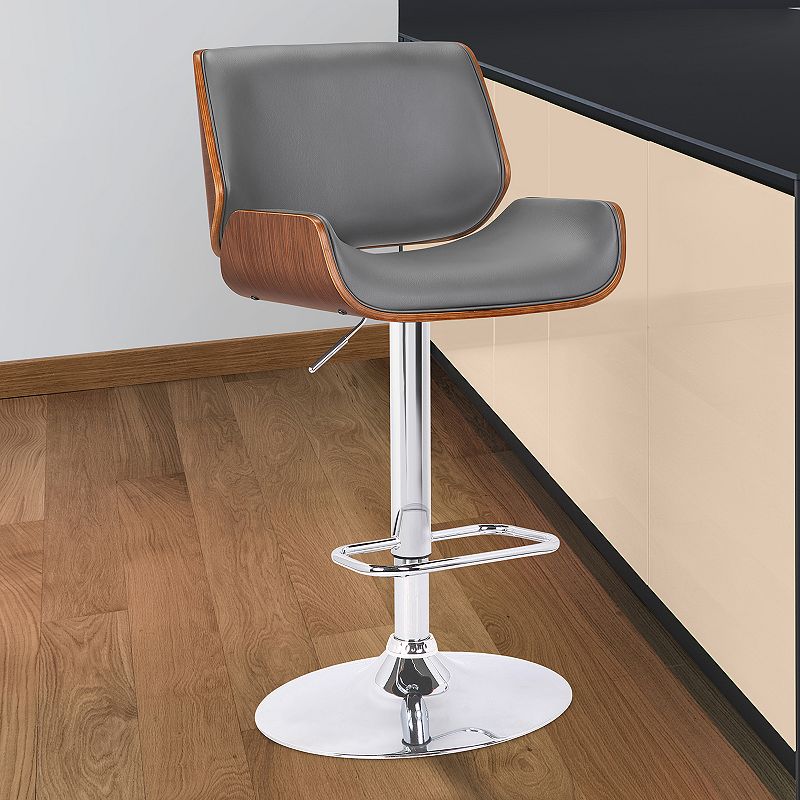 Armen Living London Contemporary Swivel Bar Stool