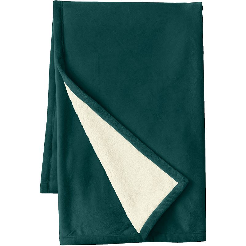 Lands' End Sherpa Fleece Throw