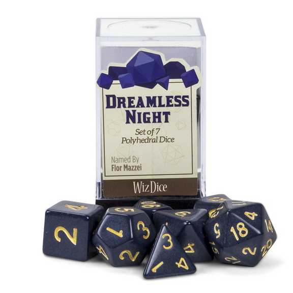 Brybelly Set of 7 Polyhedral Dice  Dreamless Night