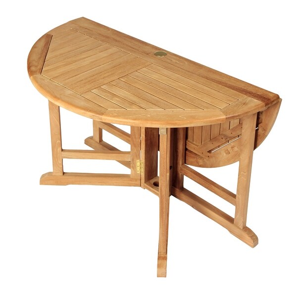 Teak Folding Butterfly Dining Table