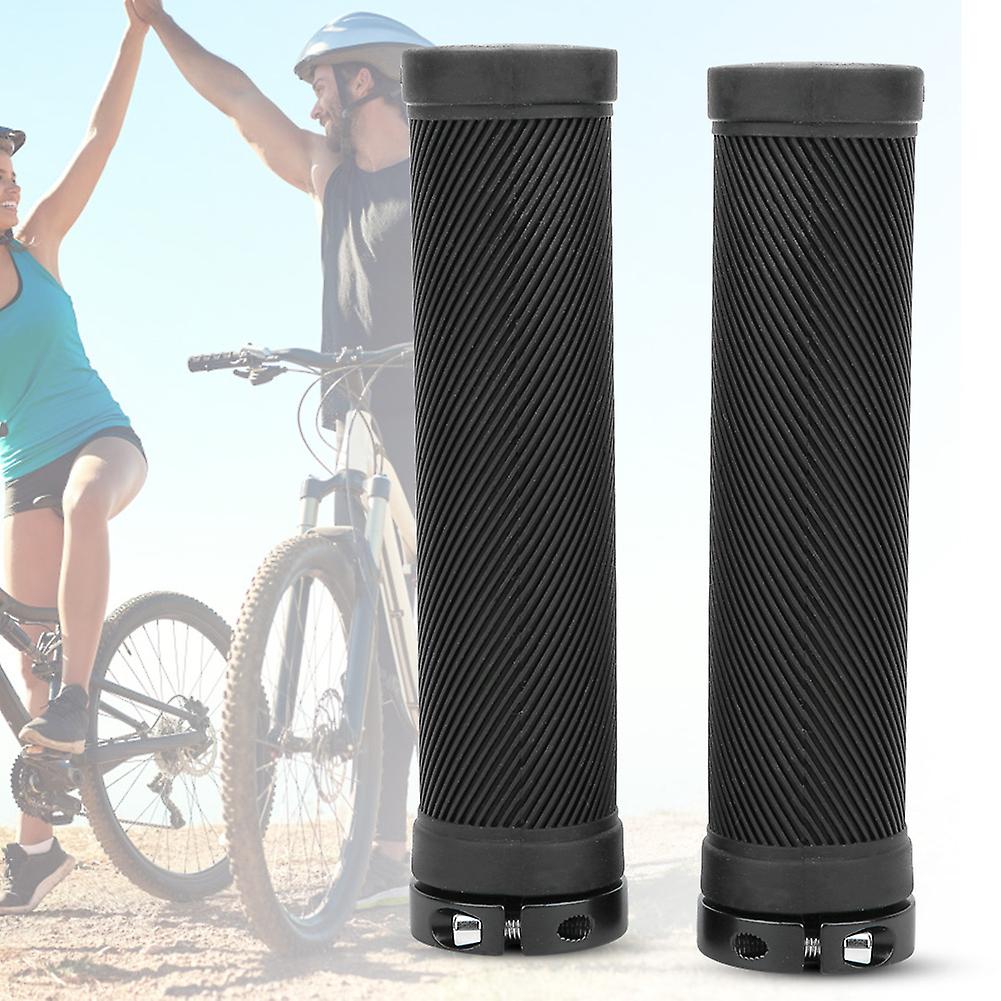 Non-slip Bike Tube Locking Handlebar Grip Cover Cycling Accessories For Mountain Bicycle Black