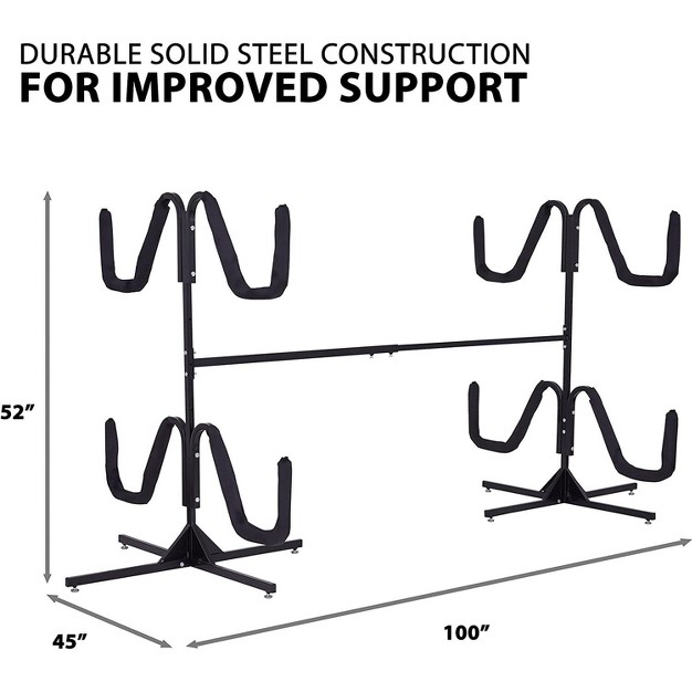 Raxgo Freestanding 4 kayak Storage Rack Indoor amp Outdoor Holder Racks