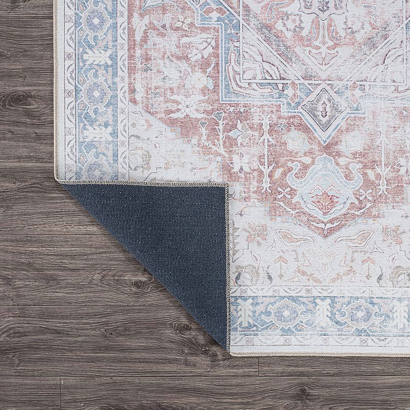 World Rug Gallery Distressed Boho Machine Washable Area Rug