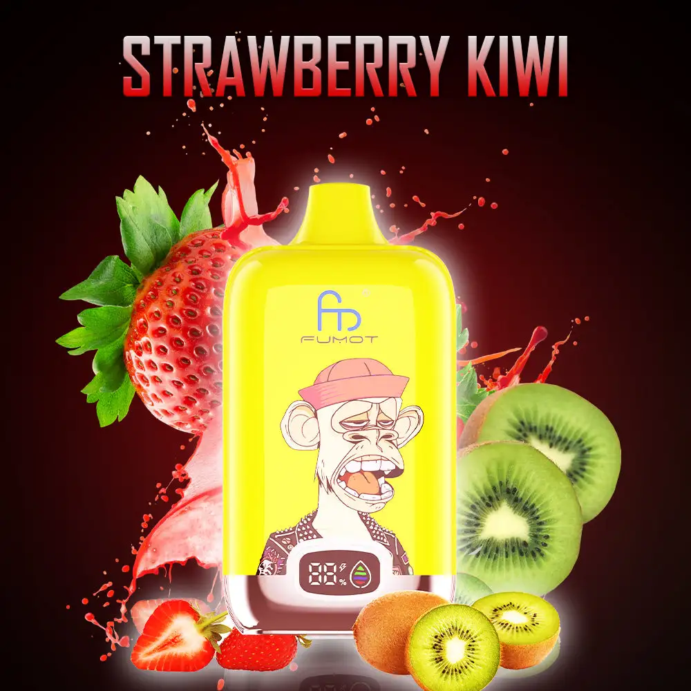 Fumot Tornado Digital Box 12000 Puffs - Strawberry Kiwi