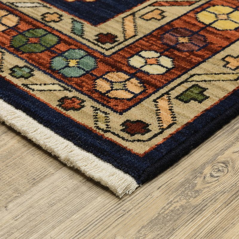 StyleHaven Linwood Southwest Border Fringed Area Rug