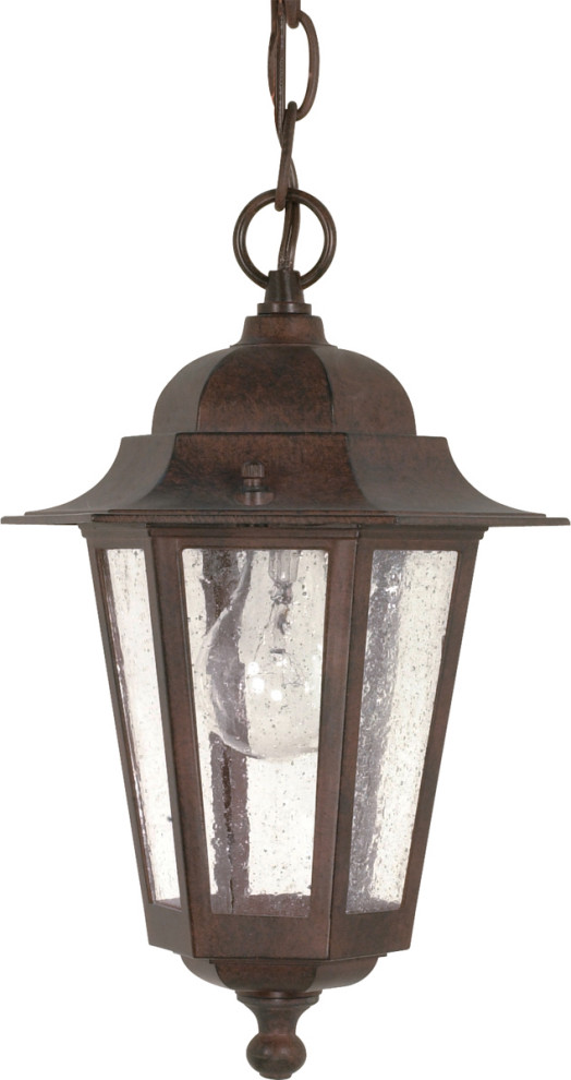 Cornerstone 1 Light Hanging Lntrn in Old Bronze   Traditional   Outdoor Hanging Lights   by 1STOPlighting  Houzz