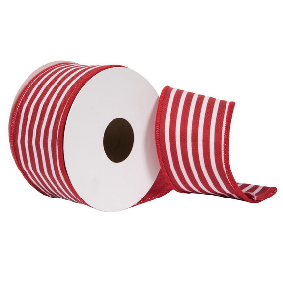 Vickerman QR221149 4x10yd Red Horizontal Stripe