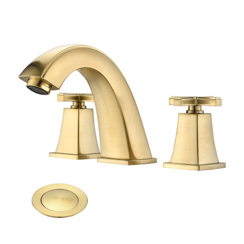 Widespread Bathroom Faucet 8 inch 2 Handles with D...