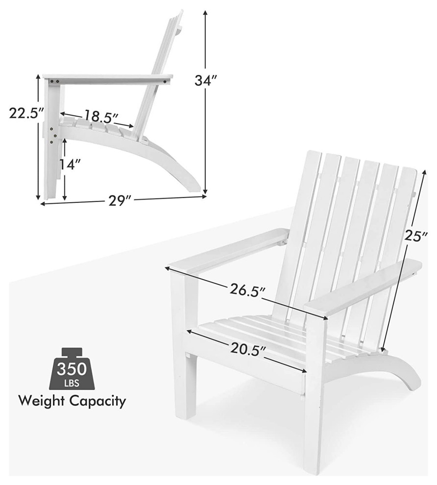 Adirondack Chair in Set of 4   Transitional   Adirondack Chairs   by Imtinanz  LLC  Houzz