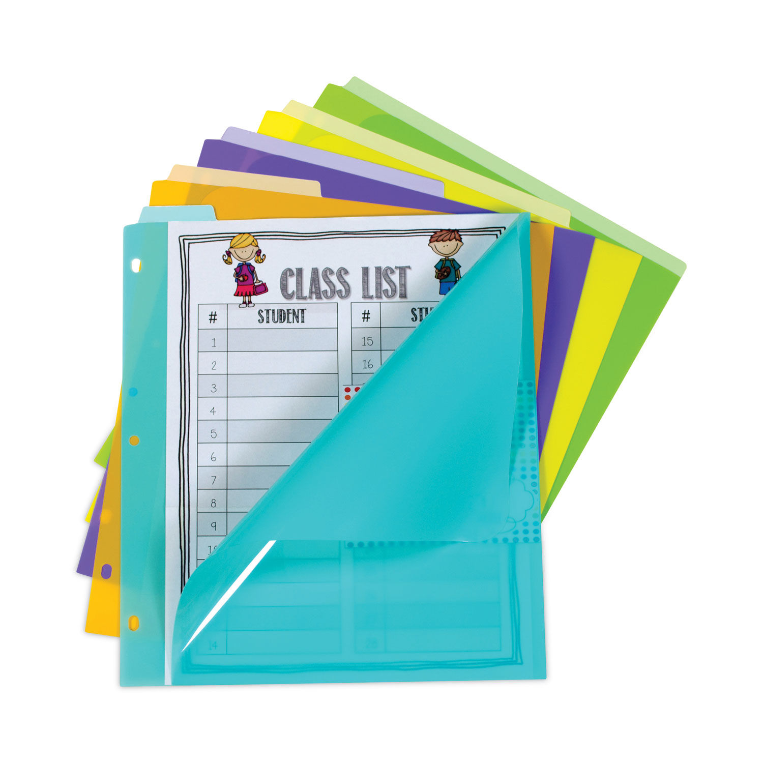 Index Dividers with Vertical Tab by C-Lineandreg; CLI07150