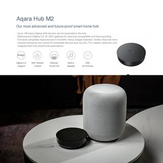 Aqara Smart Hub M2 (2.4 GHz Wi-Fi Required) Smart Home Bridge for Alarm System IR Remote Control Home Automation HM2-G01