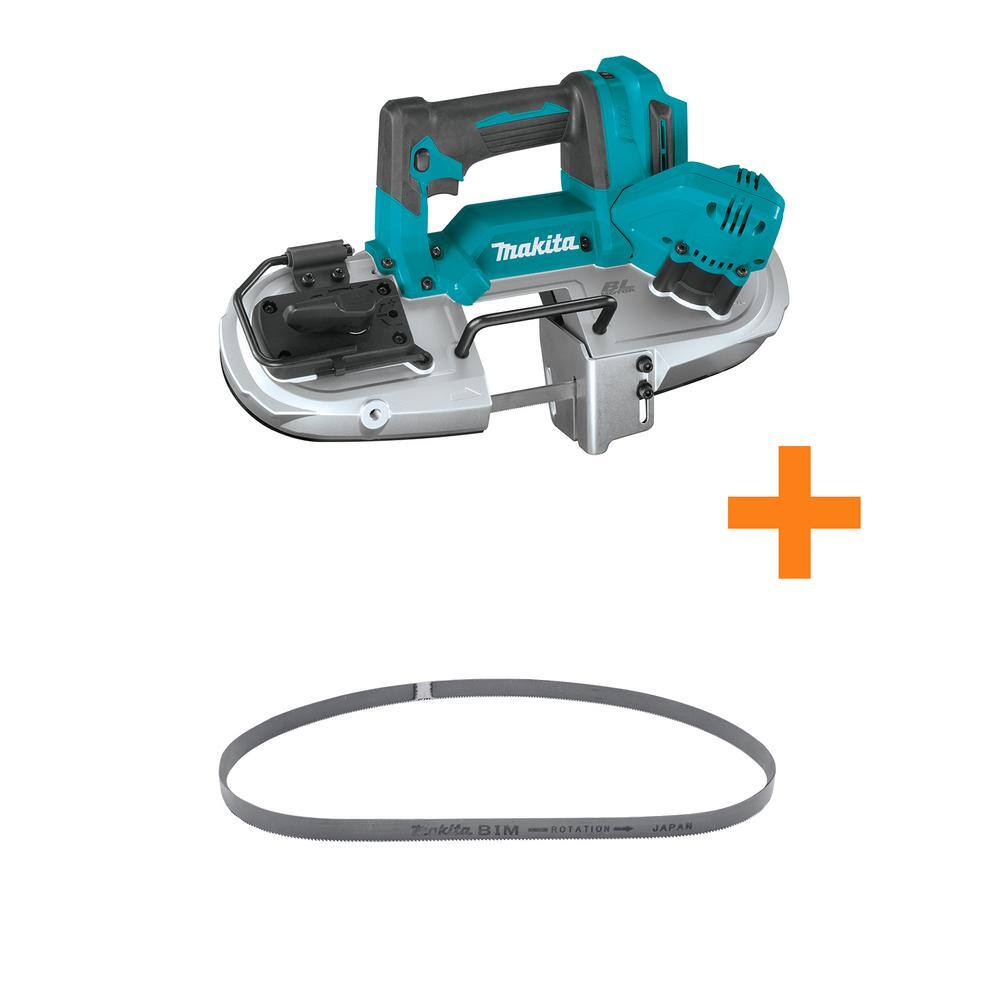 Makita 18V LXT Compact Brushless Cordless Band Saw (Tool Only) with Bonus 32-78 in. 18 TPI Portable Band Saw Blade XBP04Z-A97570