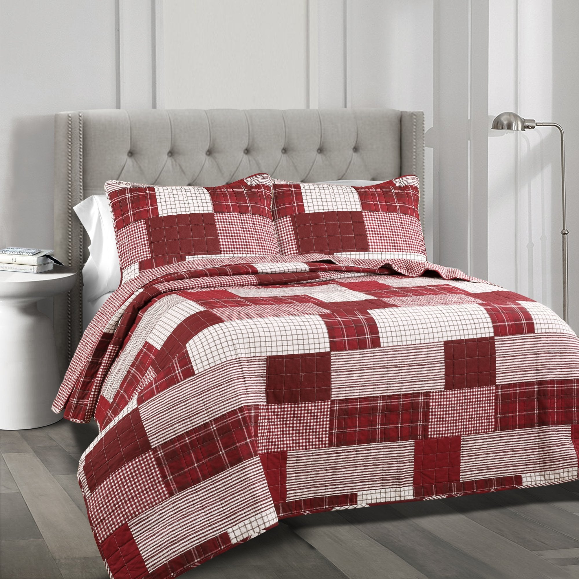 Bedding Bundle: Avon Comforter Set + Greenville Quilt - King