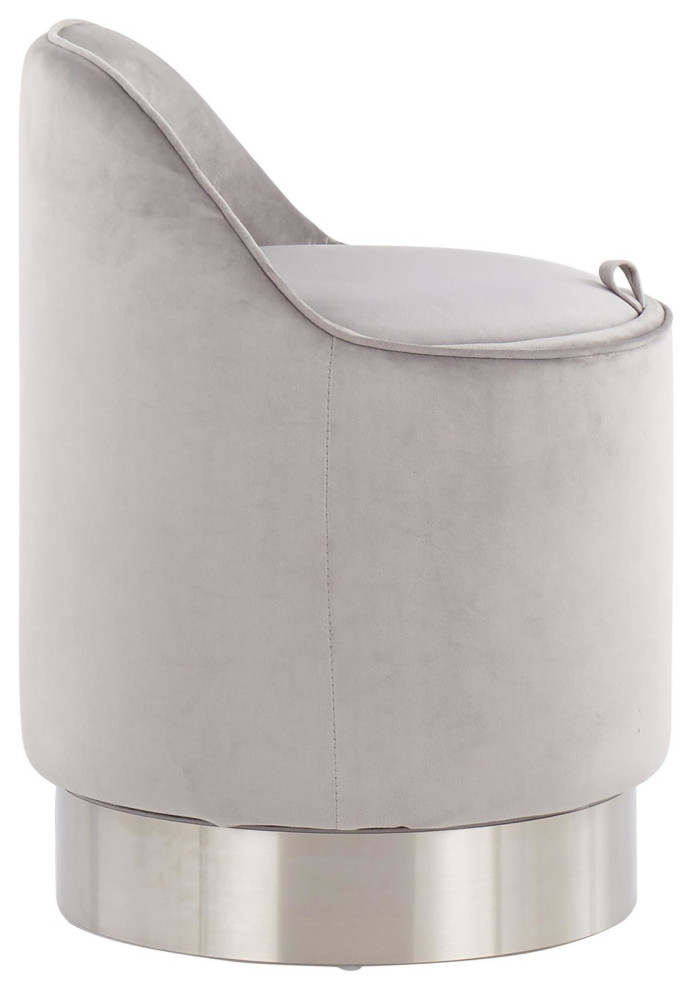 Marla Vanity Stool   Contemporary   Vanity Stools And Benches   by LumiSource  Houzz