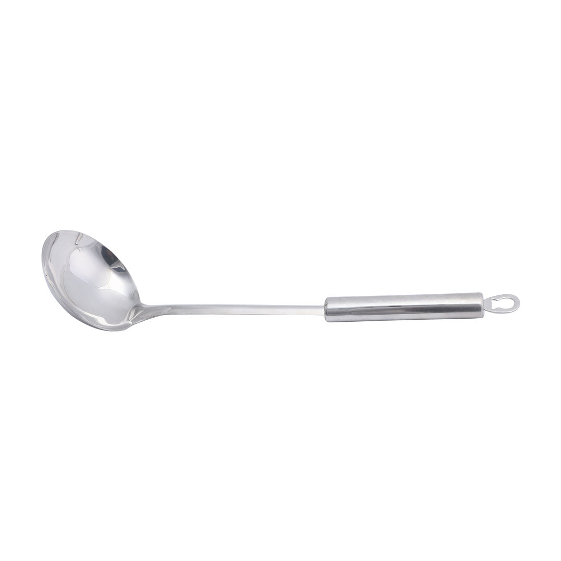 Uxcell 11" Length Long Handle Spoon Chef Cooking Kitchen Utensil Stainless Steel Silver Tone