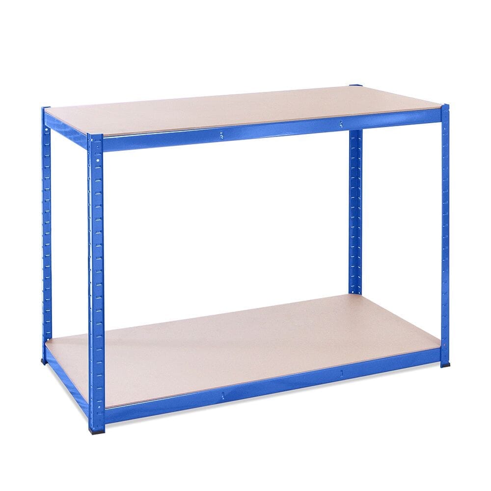 5 Tier Boltless Shelving Unit (set of 2) Plus Workbench