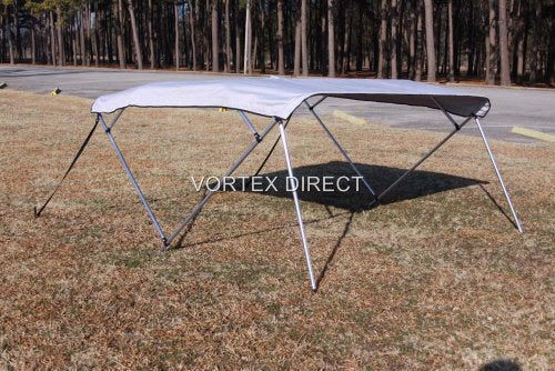 New Grey/Grey Vortex 4 Bow Bimini Top 10' Long， 79-84