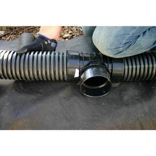 Advanced Drainage Systems 4 in. x 100 ft. Singlewall Solid Drain Pipe 04510100