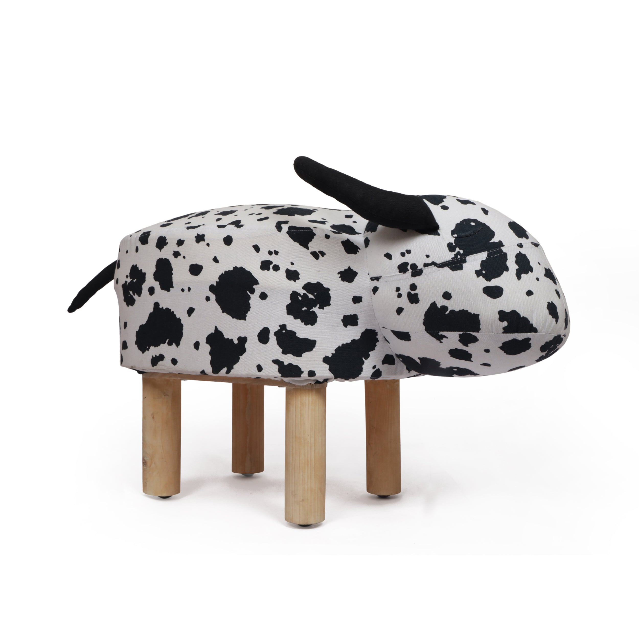 Rayaan Contemporary Kids Cow Ottoman