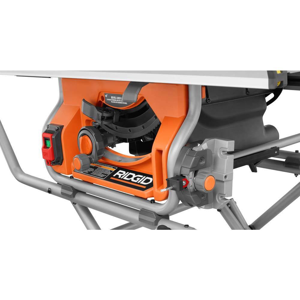 RIDGID 15 Amp 10 in. Portable Pro Jobsite Table Saw (2-Pack) with Rolling Stands R4514-2