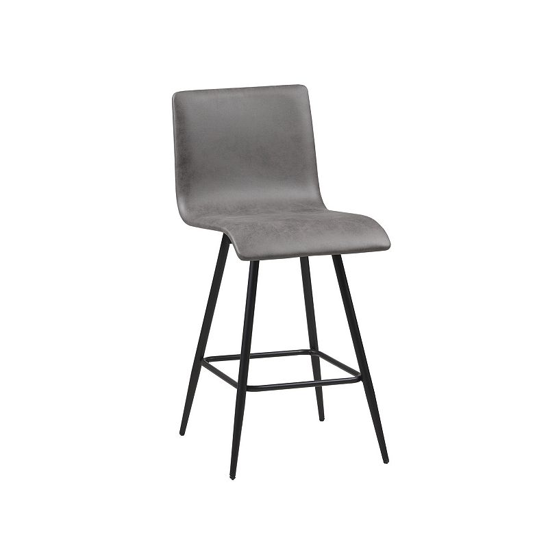 INK+IVY Adams Faux Leather Swivel Counter Stool