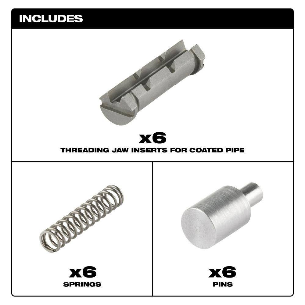 Milwaukee Threading Jaw Inserts for Coated Pipe 49-16-5102 from Milwaukee