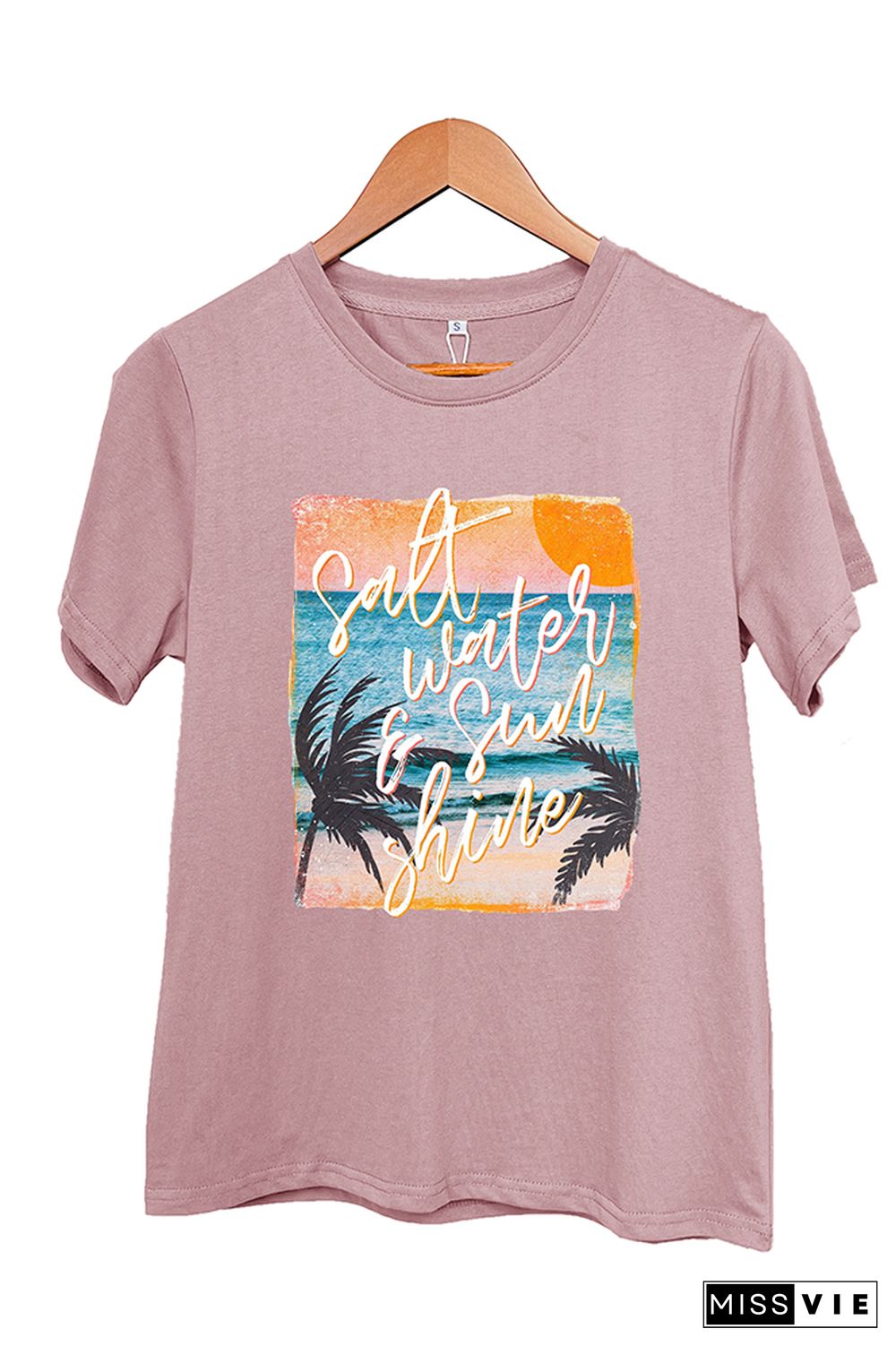 Salt Water & Sunshine Retro Graphic Tee Wholesale