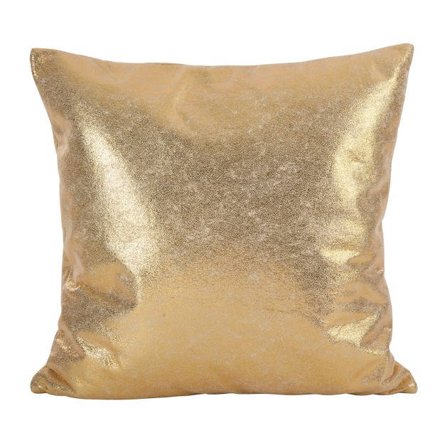 Shimmering Metallic Design Down Filled Throw Pillow Saro Lifestyle