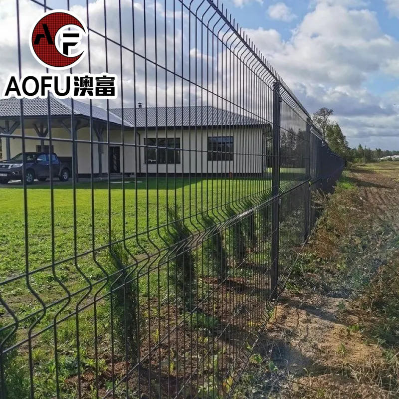 Factory Supply 3D PVC Coated Curved Galvanized Welded Wire Mesh Privacy Garden Bending Fence Panel For Sale