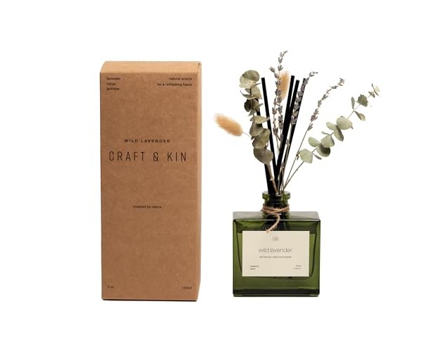 Craft amp Kin Reed Diffuser Set With Flower For Home