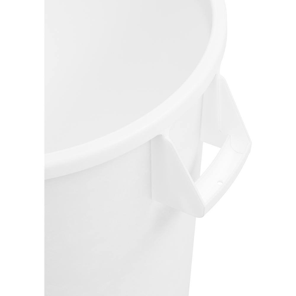 Carlisle FoodService Products Bronco 20 Gal. White Commercial Trash Can 84102002