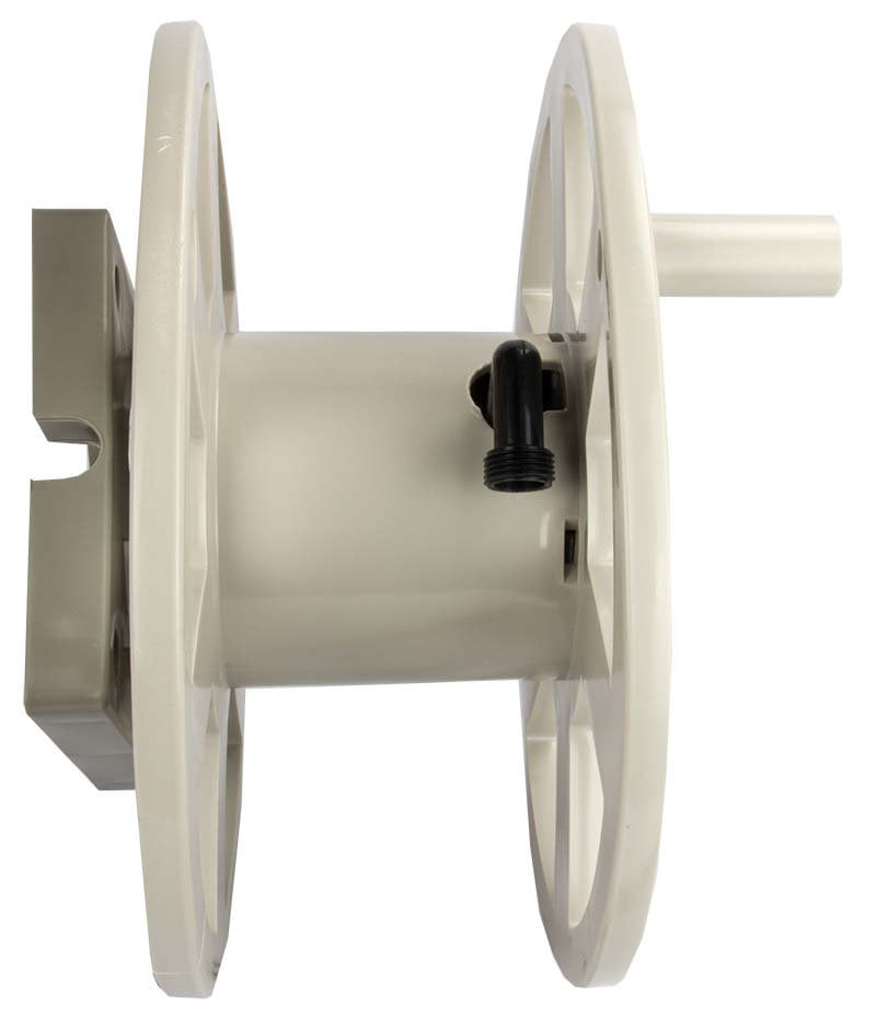 Suncast 100 ft. Sidewinder® Mounted Resin Hose Reel， Taupe